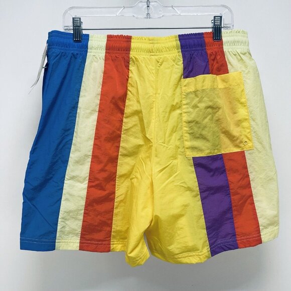 Champion beach Short Size Large Men’s Warm Up Mesh Lining Multicolor Striped New - Picture 7 of 11